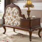 French Country Nailhead Trim Chaise Lounge Couch One Armed Chenille Lounge Chair Clearhalo 'Chairs & Seating' 'Chaise Lounge' 'chaise_lounge' 'furn' 'furn_chaise_lounge' 'Furniture' 'Living Room Furniture' 7663130