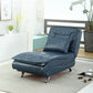 Modern Chaise Adjustable Chaise Lounge Chair for Living Room with Metal Base