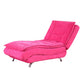 Modern Chaise Adjustable Chaise Lounge Chair for Living Room with Metal Base