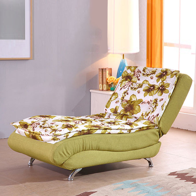 Modern Chaise Adjustable Chaise Lounge Chair for Living Room with Metal Base
