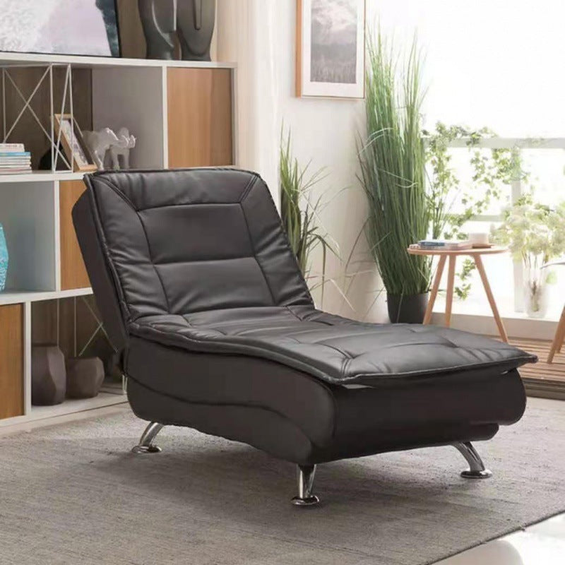 Modern Chaise Adjustable Chaise Lounge Chair for Living Room with Metal Base