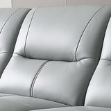 Flared Arm Sectional Sofa zeitgenössisches Kunstleder -Sofa -Set für Kunstleder