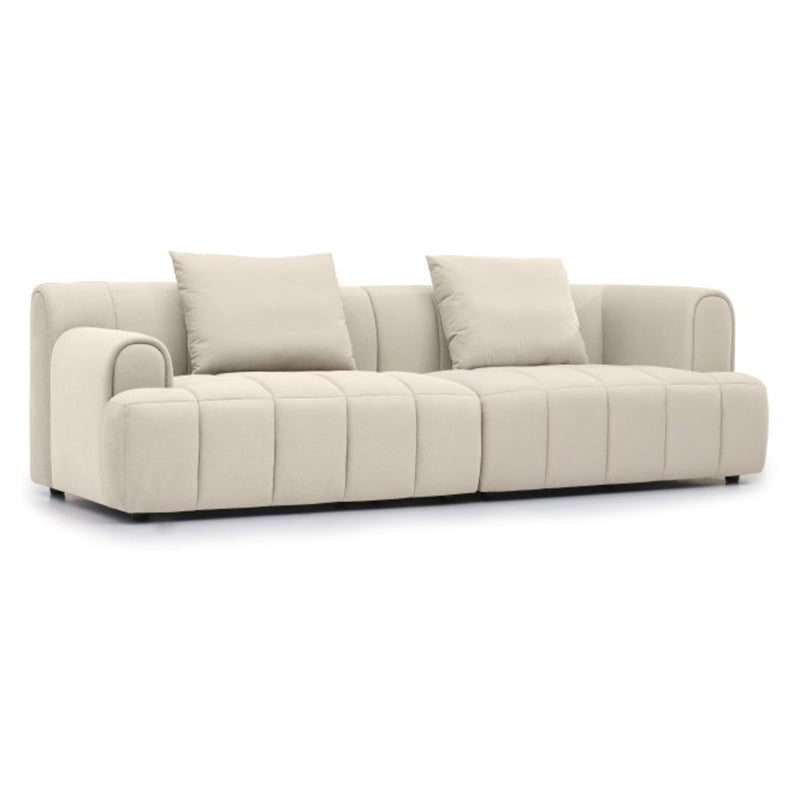 Fluwelen elementen met verzonken arm, moderne sectionele set met kussens