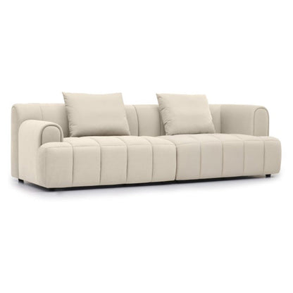 Fluwelen elementen met verzonken arm, moderne sectionele set met kussens