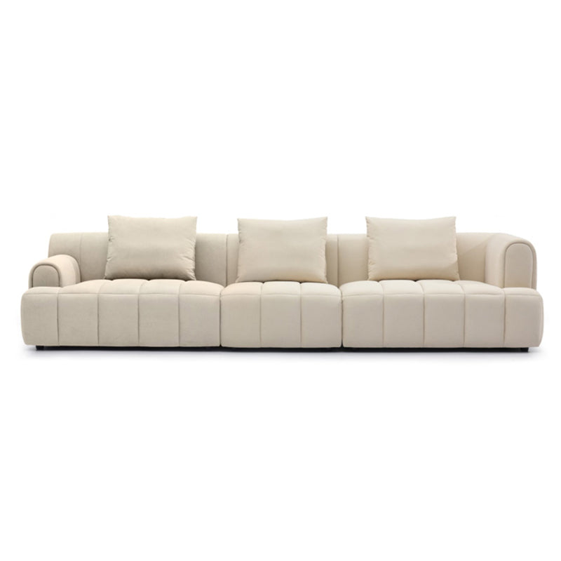 Fluwelen elementen met verzonken arm, moderne sectionele set met kussens