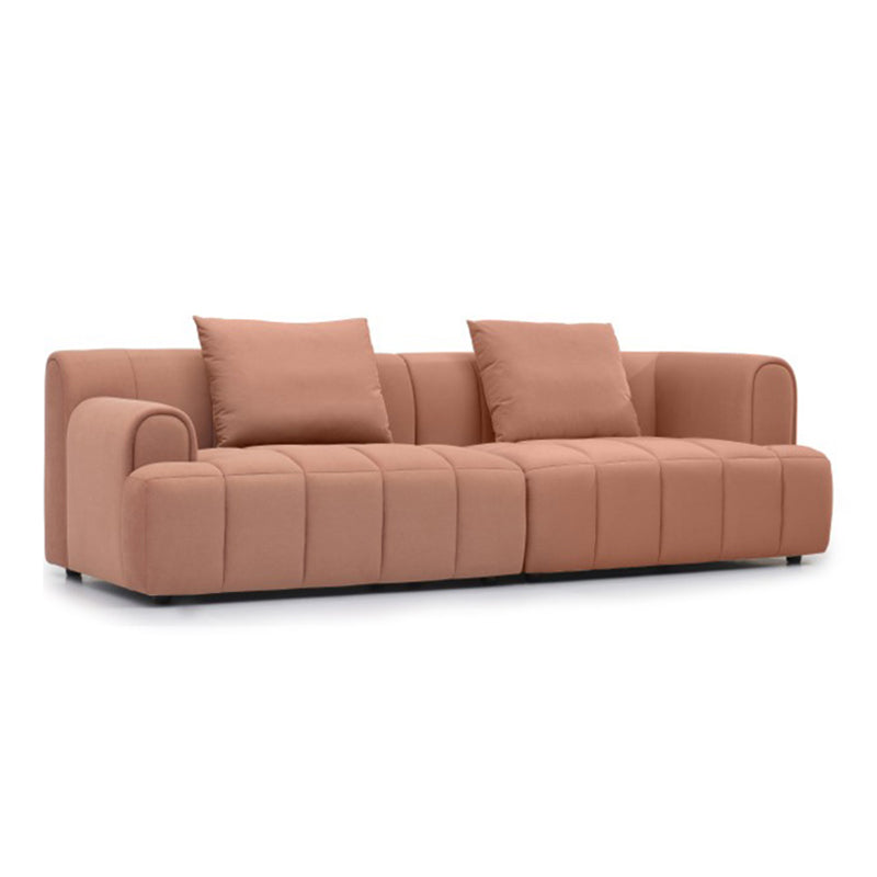 Fluwelen elementen met verzonken arm, moderne sectionele set met kussens