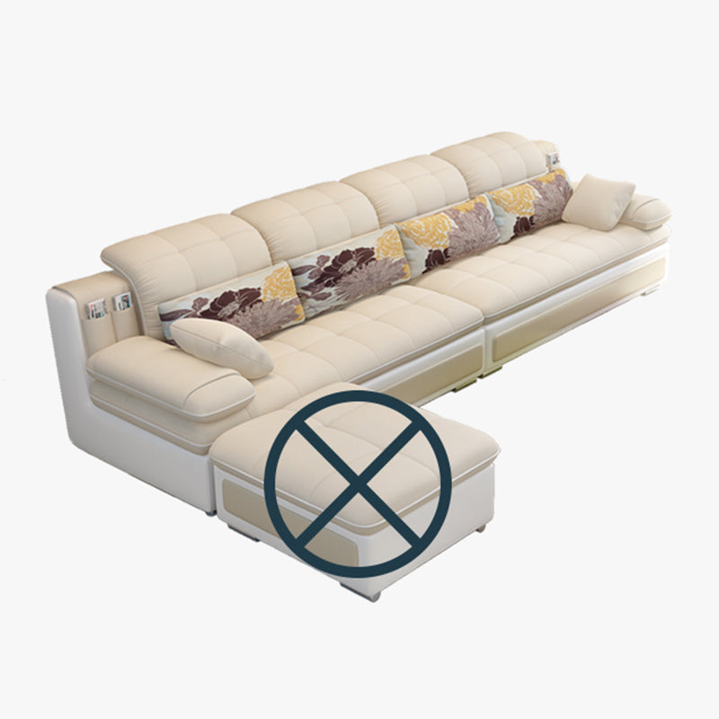 Sezione da braccio del cuscino scandinavo divano, sezionali di Chesterfield in leatine finte