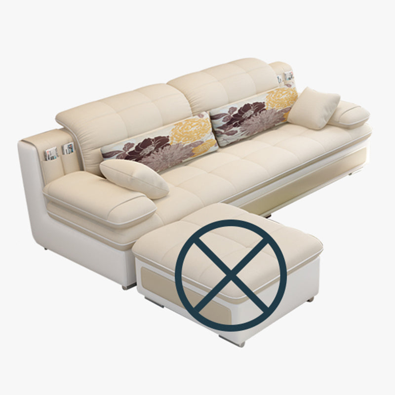 Sezione da braccio del cuscino scandinavo divano, sezionali di Chesterfield in leatine finte