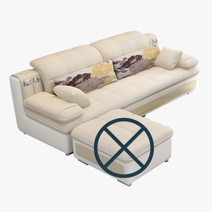 Sezione da braccio del cuscino scandinavo divano, sezionali di Chesterfield in leatine finte