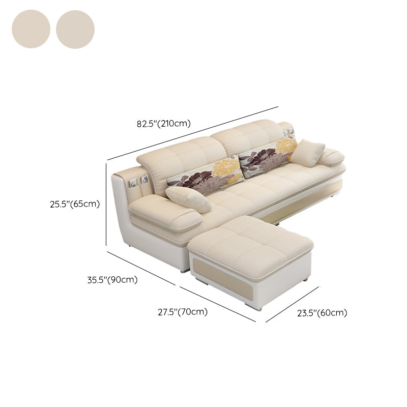 Sezione da braccio del cuscino scandinavo divano, sezionali di Chesterfield in leatine finte