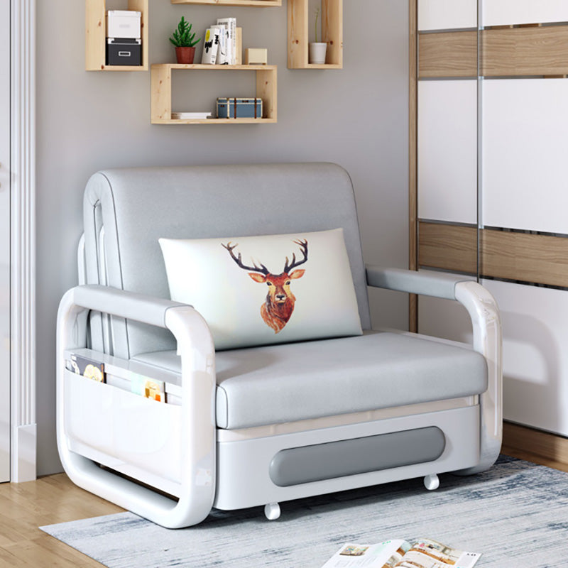 スカンジナビアのソファベッド、フェイクレザーの布団、マットレス付きマットレス