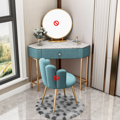 Cossero de metal de tocador glamoroso de 27 "de ancho con cajón