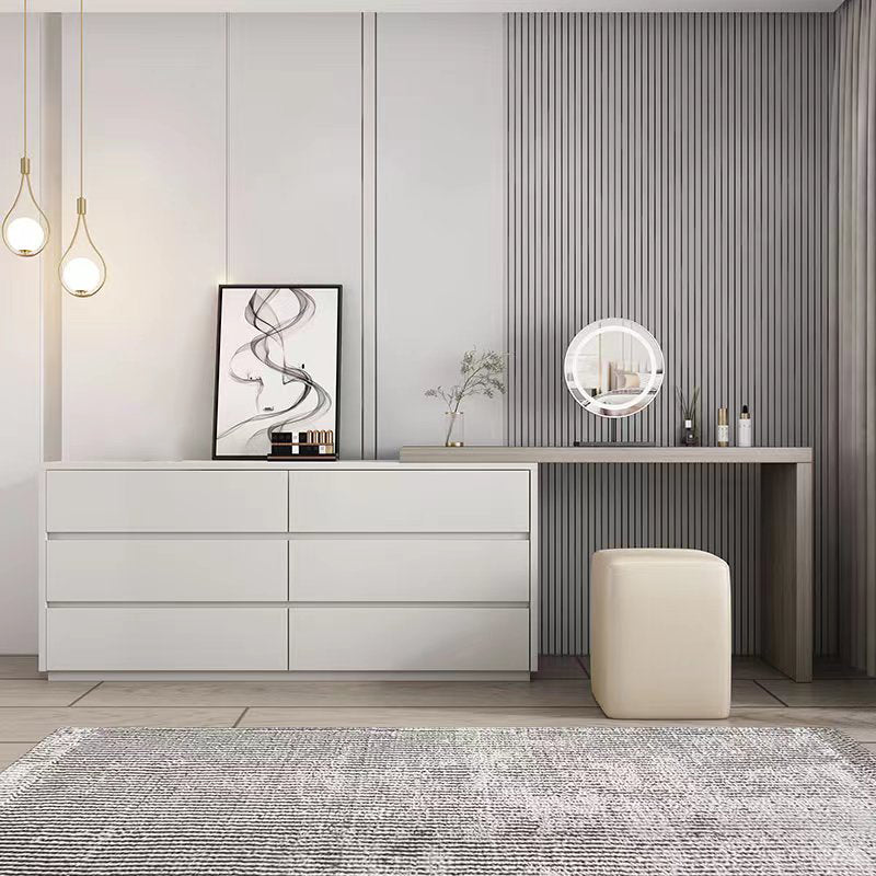 15 "brede hedendaagse make-up ijdelheid witte houten kaptafel