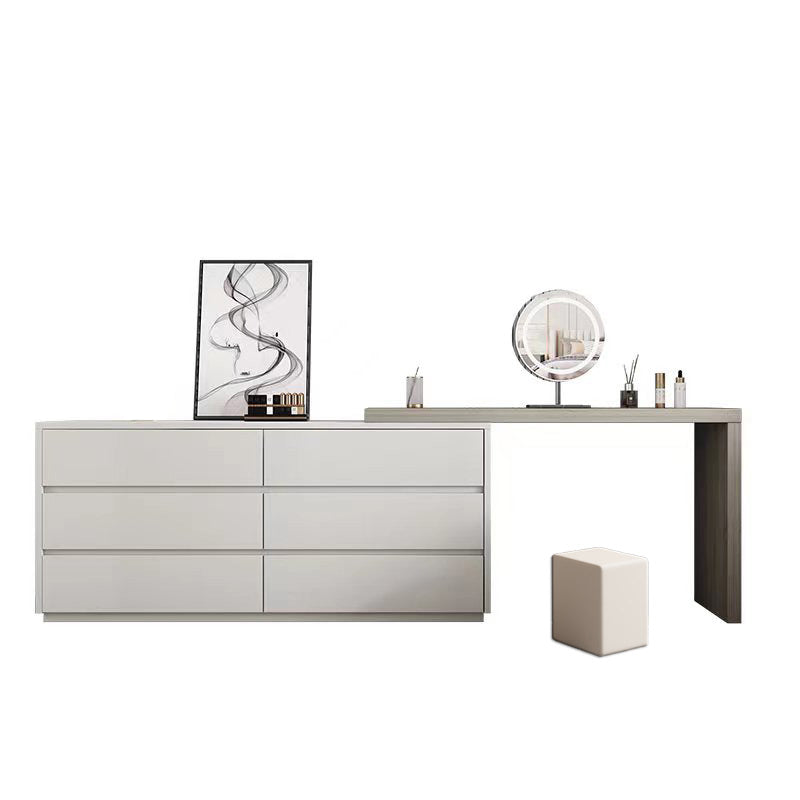 15 "brede hedendaagse make-up ijdelheid witte houten kaptafel