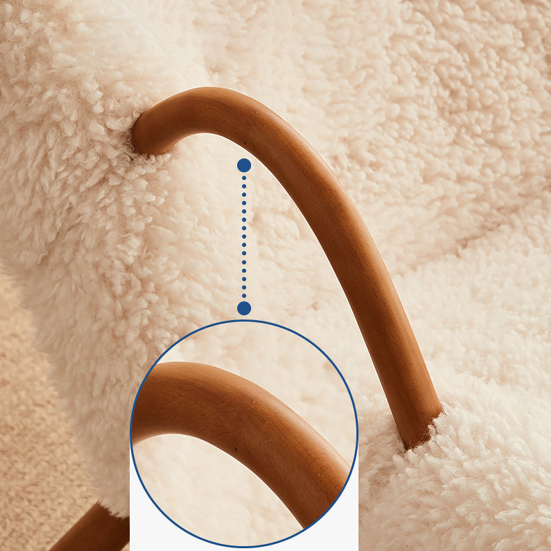 Contemporary Accent Armchair in Solid Wood Frame with Tight Back Clearhalo 'Accent Chairs' 'accent_chairs' 'Chairs & Seating' 'furn' 'furn_accent_chairs' 'Furniture' 'Living Room Furniture' 7664069