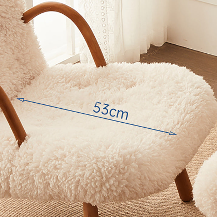 Contemporary Accent Armchair in Solid Wood Frame with Tight Back Clearhalo 'Accent Chairs' 'accent_chairs' 'Chairs & Seating' 'furn' 'furn_accent_chairs' 'Furniture' 'Living Room Furniture' 7664071