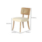 Scandinavian Solid Wood Parsons Chair/Accent Armchair with Woven Back