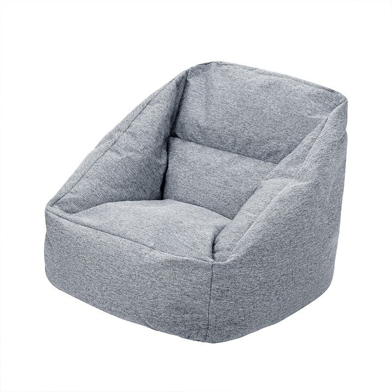 Scandinavian Living Room Chesterfield Chair Solid Color Chesterfield Chair Grey Synthetic 1 Piece Clearhalo 'Accent Chairs' 'accent_chairs' 'Chairs & Seating' 'furn' 'furn_accent_chairs' 'Furniture' 'Living Room Furniture' 7664386