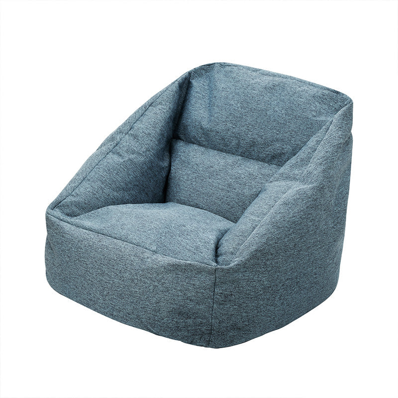Scandinavian Living Room Chesterfield Chair Solid Color Chesterfield Chair Blue Synthetic 1 Piece Clearhalo 'Accent Chairs' 'accent_chairs' 'Chairs & Seating' 'furn' 'furn_accent_chairs' 'Furniture' 'Living Room Furniture' 7664391