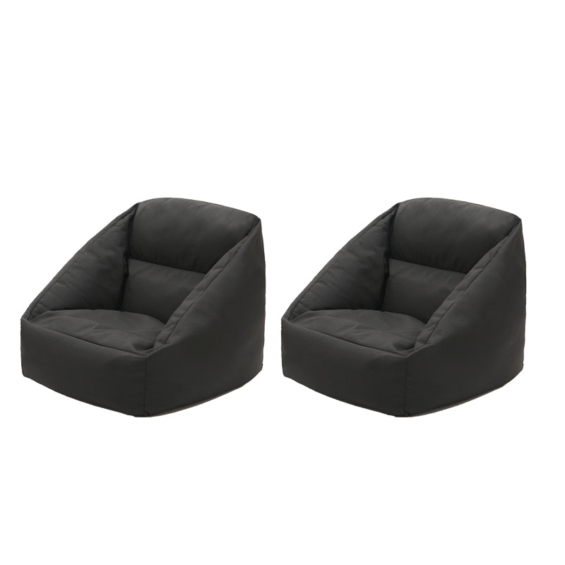Scandinavian Living Room Chesterfield Chair Solid Color Chesterfield Chair Black Synthetic 2 Piece Set Clearhalo 'Accent Chairs' 'accent_chairs' 'Chairs & Seating' 'furn' 'furn_accent_chairs' 'Furniture' 'Living Room Furniture' 7664392