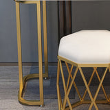 Tavolo da toeletta per vanità da letto contemporaneo tavolo da trucco in legno con cassetto