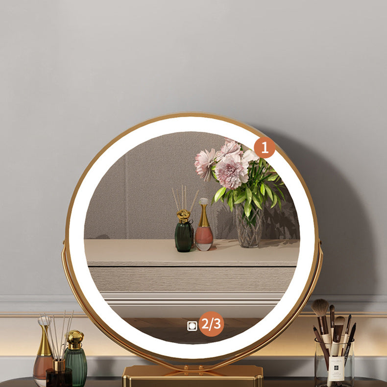 15 "幅のグラムバニティテーブルガラスブラックメイクアップバニティドロワー