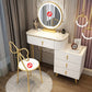 Removable Makeup Counter Bedroom Vanity Dressing Table with Lighted Mirror