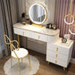 Removable Makeup Counter Bedroom Vanity Dressing Table with Lighted Mirror