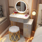 Removable Makeup Counter Bedroom Vanity Dressing Table with Lighted Mirror
