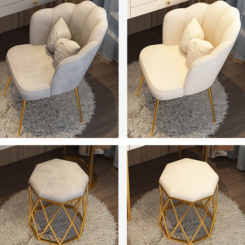 Removable Makeup Counter Bedroom Vanity Dressing Table with Lighted Mirror