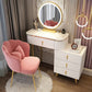 Removable Makeup Counter Bedroom Vanity Dressing Table with Lighted Mirror