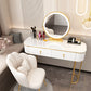 Removable Makeup Counter Lighted Mirror Vanity Dressing Table with Drawer Clearhalo 'Bedroom Furniture' 'furn' 'furn_makeup_vanities' 'Furniture' 'Makeup Vanities' 'makeup_vanities' 7664696
