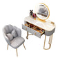 Removable Makeup Counter Lighted Mirror Vanity Dressing Table with Drawer Clearhalo 'Bedroom Furniture' 'furn' 'furn_makeup_vanities' 'Furniture' 'Makeup Vanities' 'makeup_vanities' 7664699