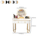 Removable Makeup Counter Lighted Mirror Vanity Dressing Table with Drawer Clearhalo 'Bedroom Furniture' 'furn' 'furn_makeup_vanities' 'Furniture' 'Makeup Vanities' 'makeup_vanities' 7664728