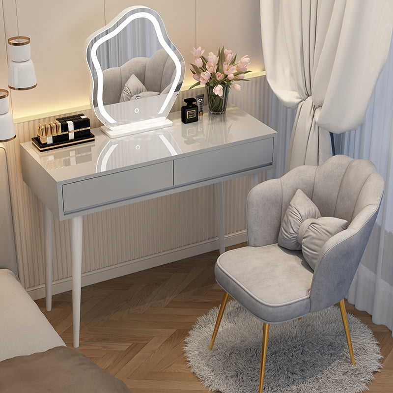 Removable Makeup Counter Wooden Vanity Dressing Table with Drawer