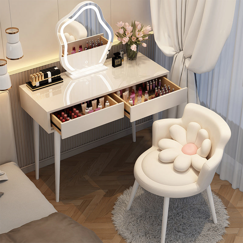 Removable Makeup Counter Wooden Vanity Dressing Table with Drawer