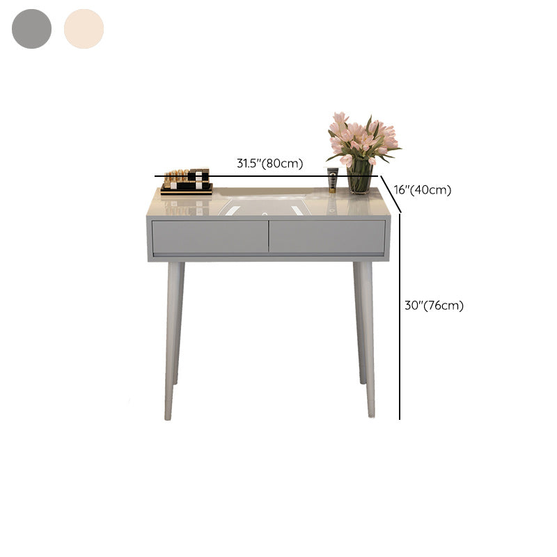 Removable Makeup Counter Wooden Vanity Dressing Table with Drawer