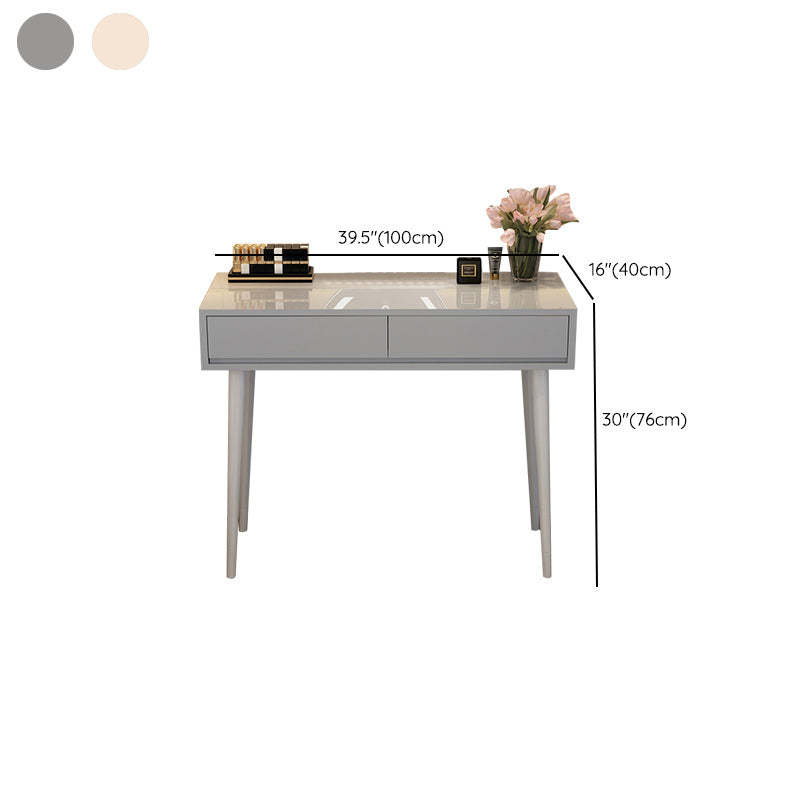 Removable Makeup Counter Wooden Vanity Dressing Table with Drawer