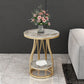 24.8" Tall Round Side Accent Table Metal Frame Nesting End Table Gold White Grey 1 Clearhalo 'Coffee & Accent Tables' 'End & Side Tables' 'end_side_tables' 'furn' 'furn_end_side_tables' 'Furniture' 'Living Room Furniture' 7664775