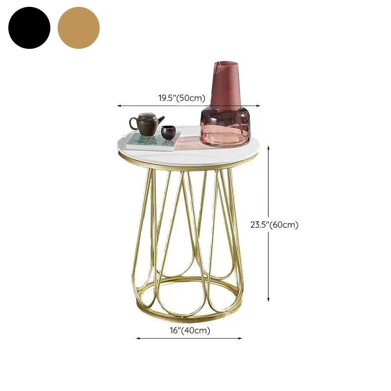 23,6 "großer Metallrahmen Schlittensendtisch zeitgenössischer Beistelltisch für Wohnzimmer