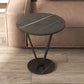 23.6" Tall Cross Legs Side Table Modernistic Metal Side End Snack Table Clearhalo 'Coffee & Accent Tables' 'End & Side Tables' 'end_side_tables' 'furn' 'furn_end_side_tables' 'Furniture' 'Living Room Furniture' 7664884