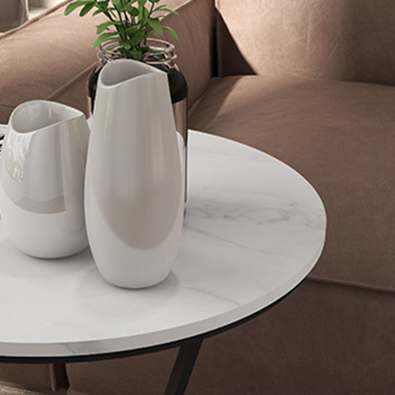 23.6" Tall Cross Legs Side Table Modernistic Metal Side End Snack Table Clearhalo 'Coffee & Accent Tables' 'End & Side Tables' 'end_side_tables' 'furn' 'furn_end_side_tables' 'Furniture' 'Living Room Furniture' 7664891