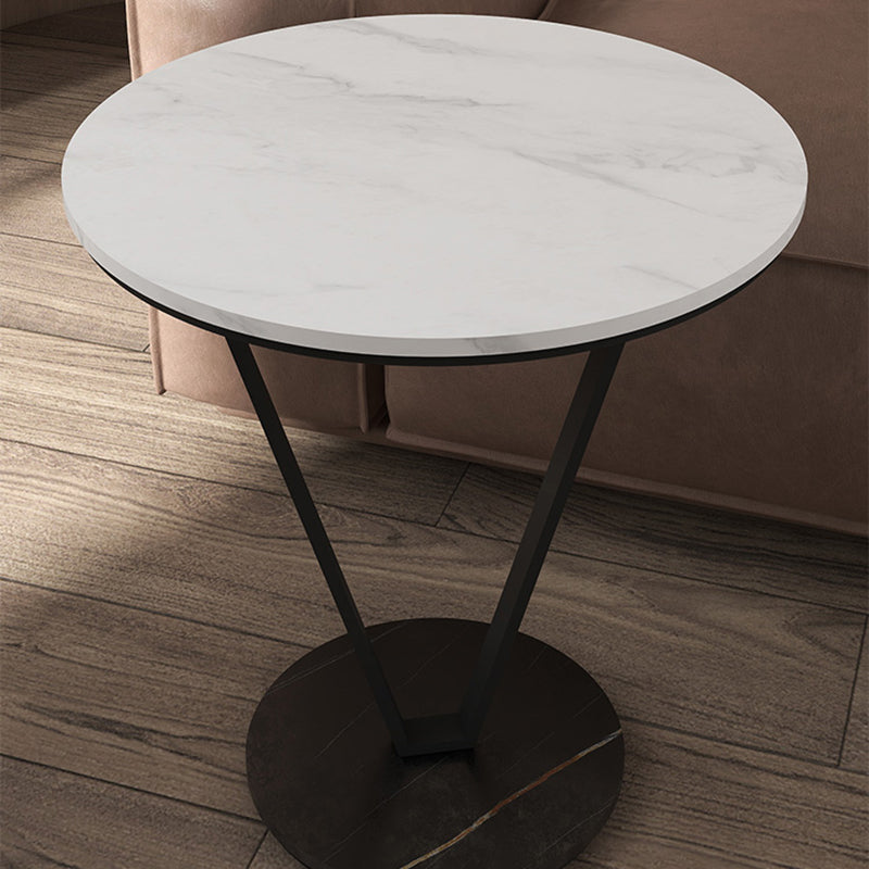 23.6" Tall Cross Legs Side Table Modernistic Metal Side End Snack Table Clearhalo 'Coffee & Accent Tables' 'End & Side Tables' 'end_side_tables' 'furn' 'furn_end_side_tables' 'Furniture' 'Living Room Furniture' 7664894