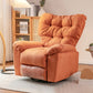 Hedendaagse Swivel Rocker Standard Recliner in Microsuede Recliner Chair