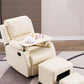 Positie Lock Recliner Extended Footstest Recliner stoel in faux leer