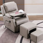 Positie Lock Recliner Extended Footstest Recliner stoel in faux leer