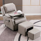 Positie Lock Recliner Extended Footstest Recliner stoel in faux leer