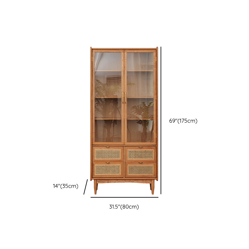 Simplicity Rectangle Storage Cabinet Solid Wood Accent Cabinet Clearhalo 'Cabinets & Chests' 'cabinets_chests' 'furn' 'furn_cabinets_chests' 'Furniture' 'Living Room Furniture' 7665188