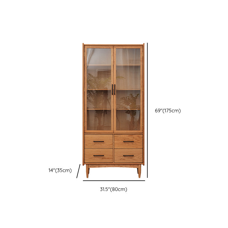 Simplicity Rectangle Storage Cabinet Solid Wood Accent Cabinet Clearhalo 'Cabinets & Chests' 'cabinets_chests' 'furn' 'furn_cabinets_chests' 'Furniture' 'Living Room Furniture' 7665189