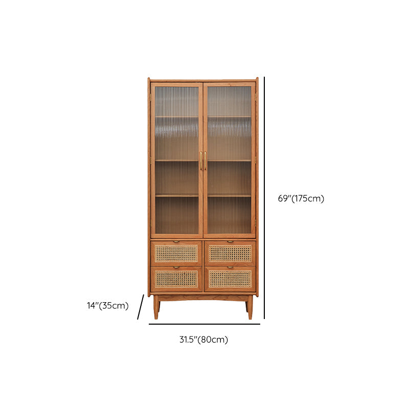 Simplicity Rectangle Storage Cabinet Solid Wood Accent Cabinet Clearhalo 'Cabinets & Chests' 'cabinets_chests' 'furn' 'furn_cabinets_chests' 'Furniture' 'Living Room Furniture' 7665190